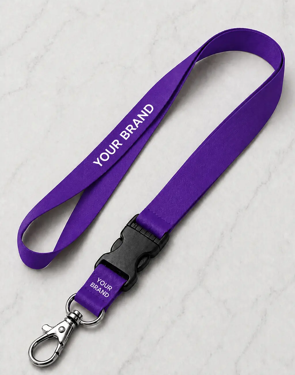 single-sided-printed-coloured-lanyard-with-detachable-buckle-purple