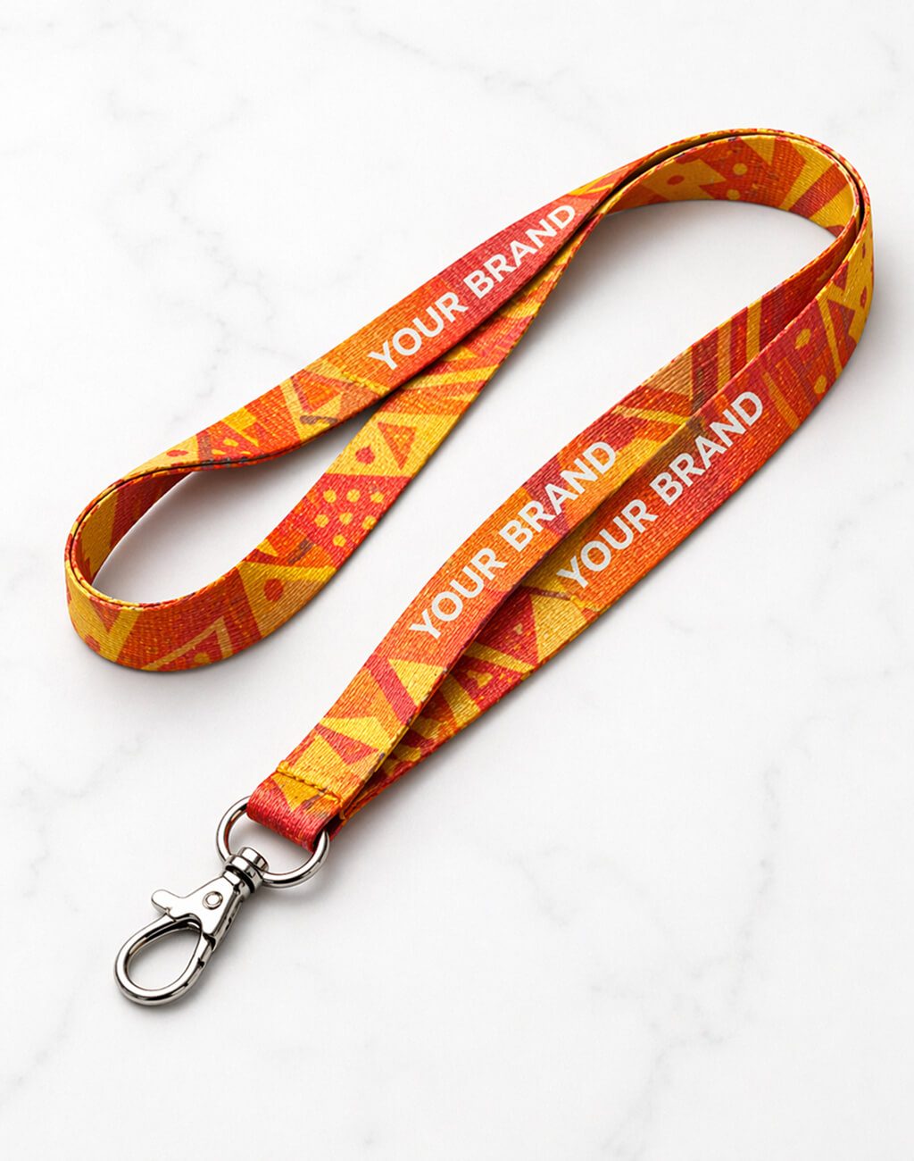 double-layer lanyard-with-carabiner