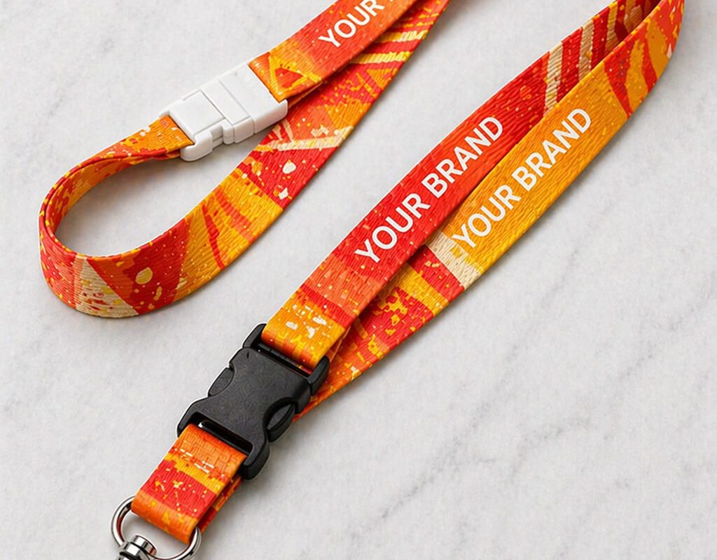 double-layer-lanyard-with-detachable-buckle-and-safety-breakaway
