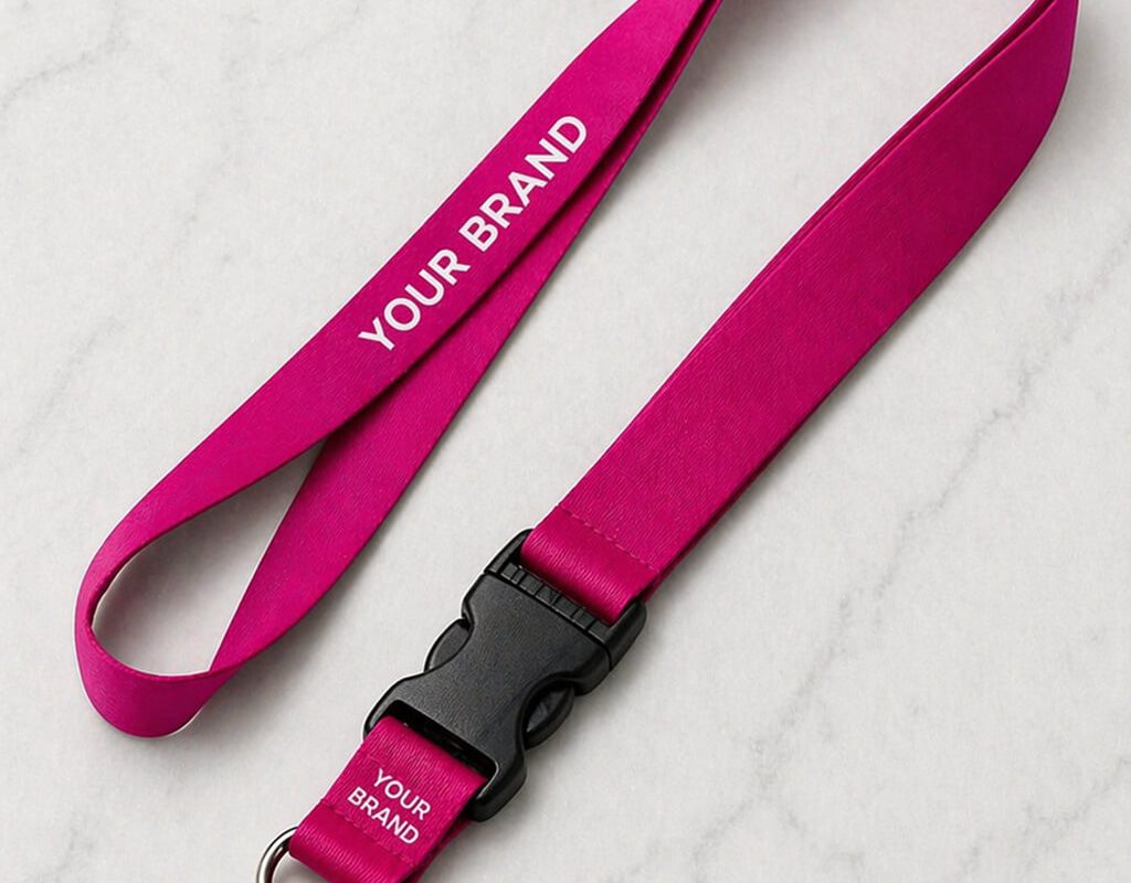 single-sided-printed-coloured-lanyard-with-detachable buckle