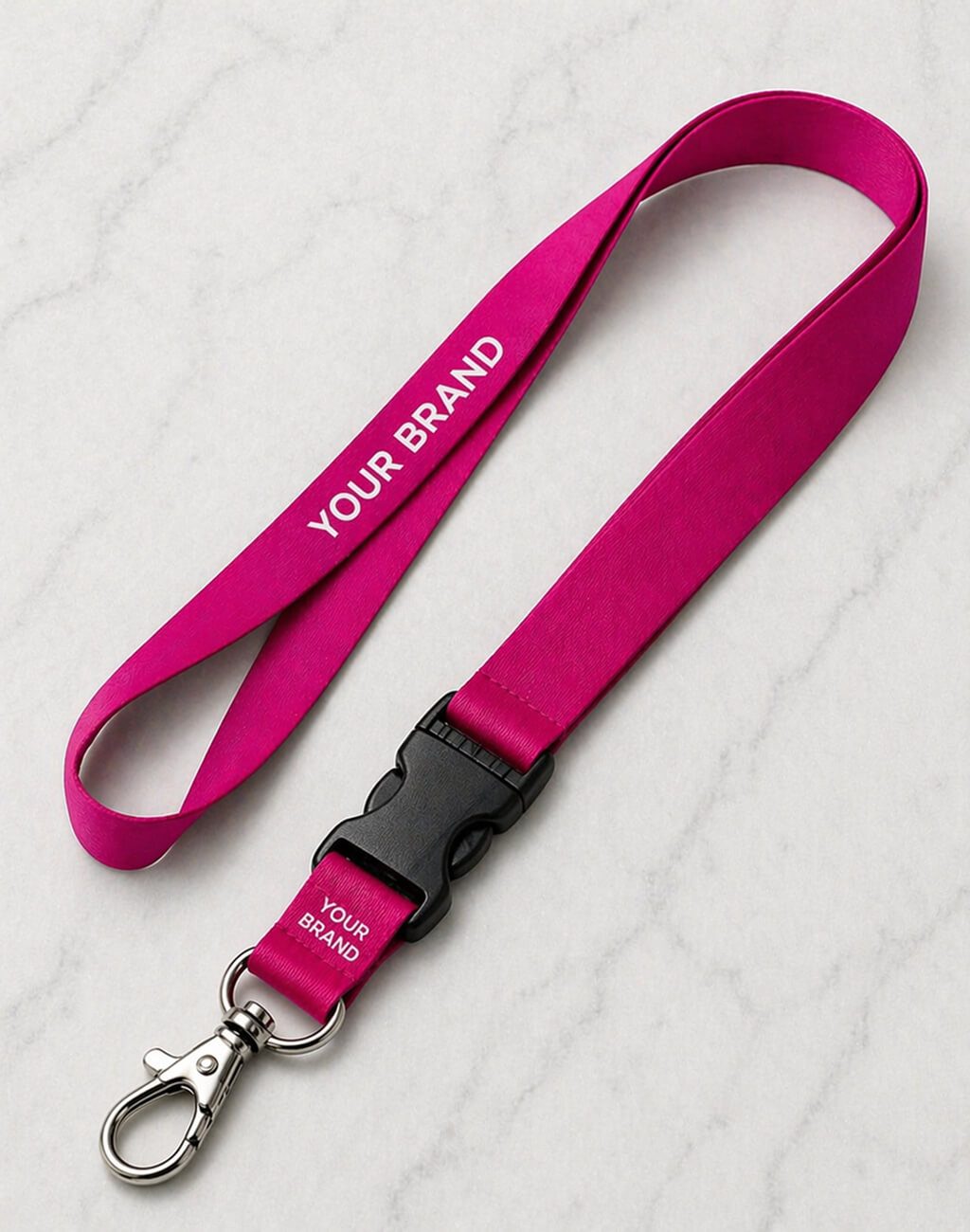 single-sided-printed-coloured-lanyard-with-detachable buckle